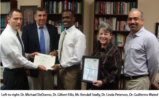 Kendall Sealy wins Barry University  Sigma Xi Award